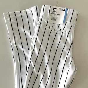 Youth Baseball Pants-Navy Pinstripe